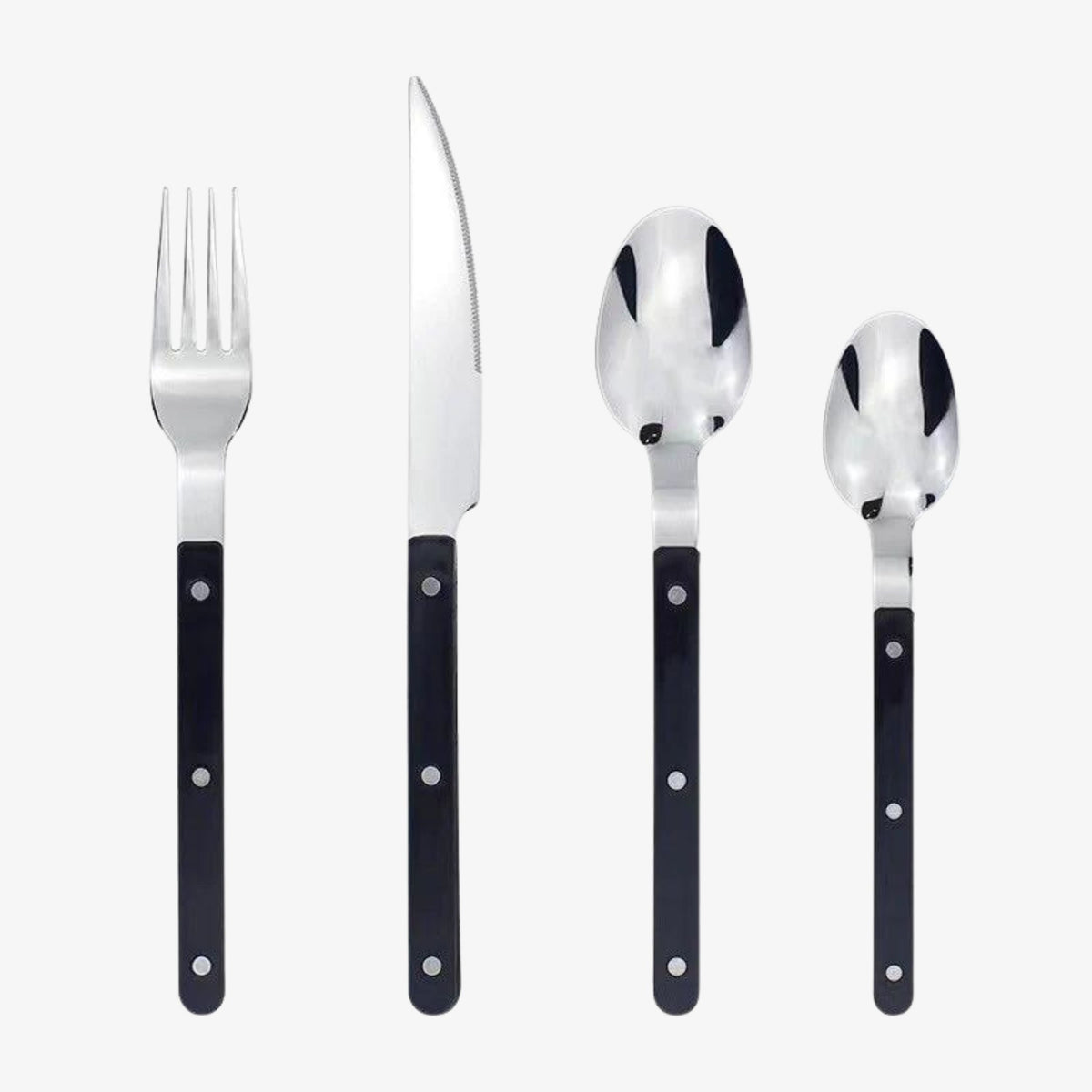Engraved Stainless Steel Cutlery Set, 24-Piece