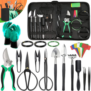 24-Piece Bonsai Tool Kit with Storage Bag