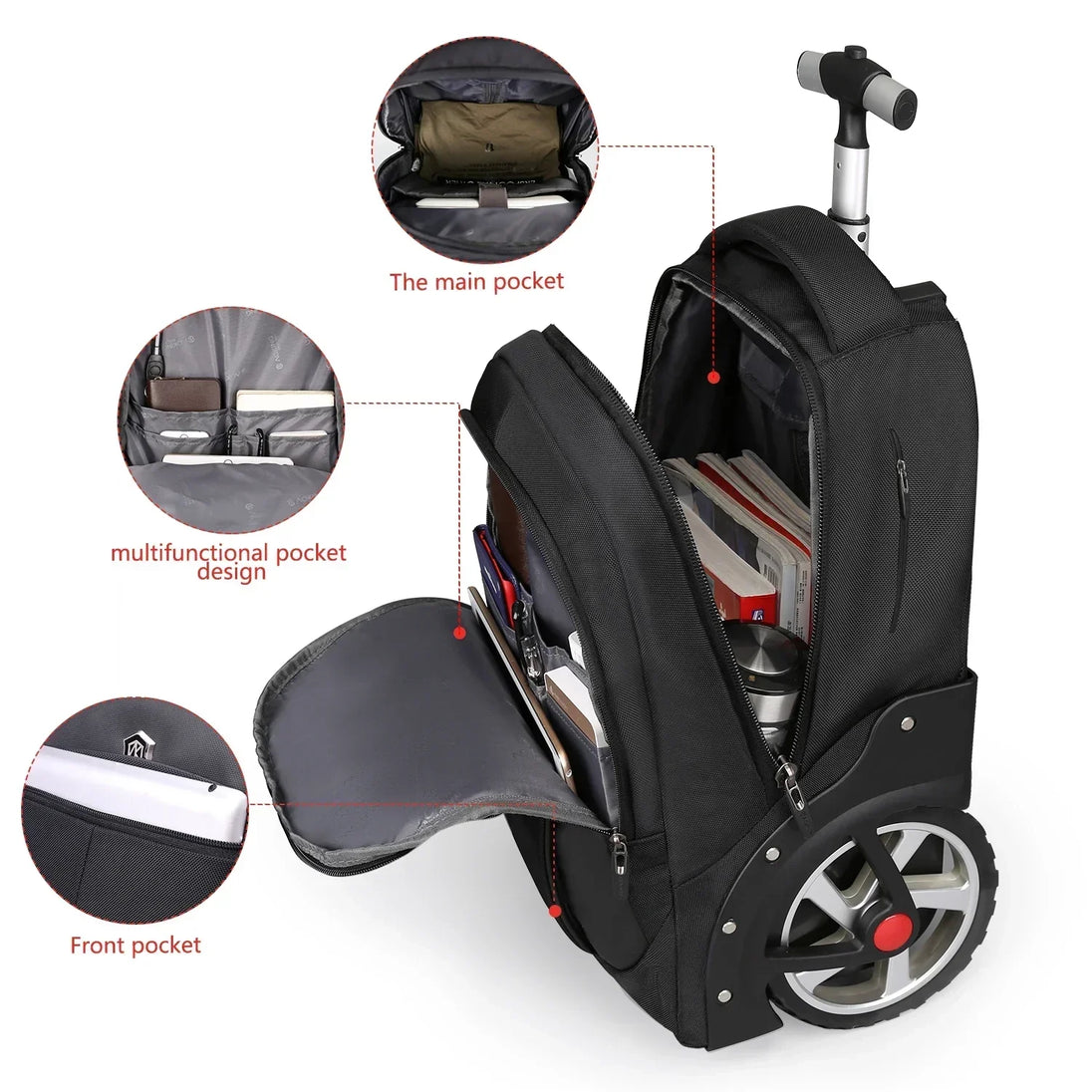 Rolling Laptop Backpack – product photo