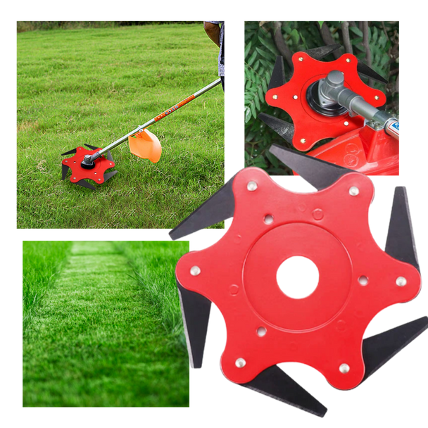 6-Blade Steel Brush Cutter Head