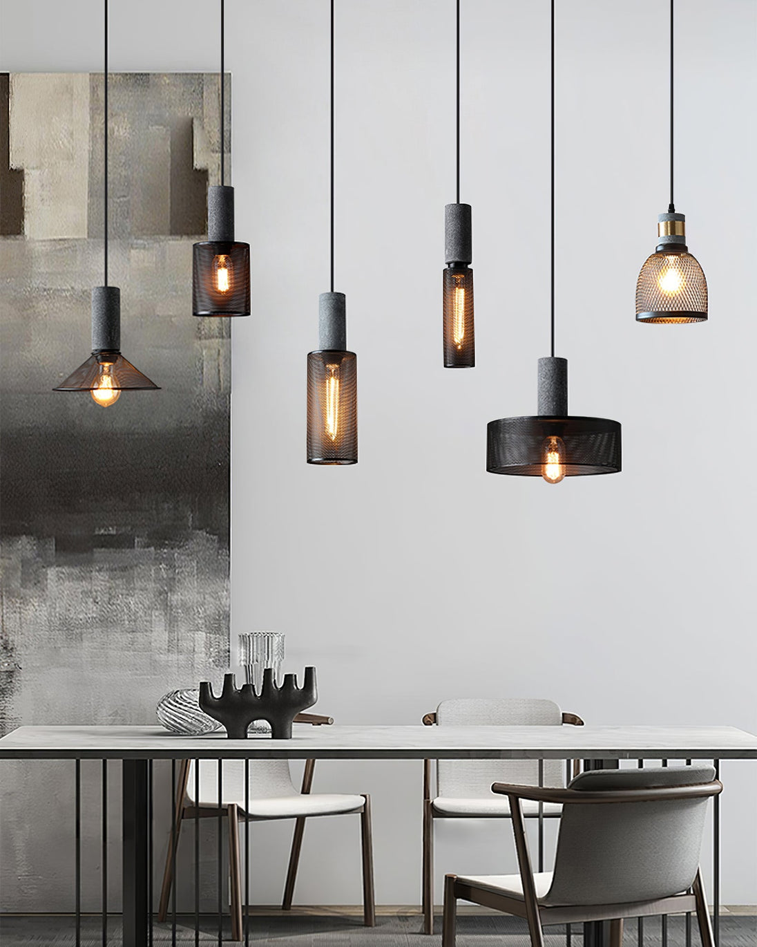Concrete Pendant Light – size overview 18