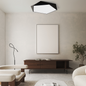 Geometric LED Ceiling Light in Black