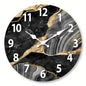 Marble-Effect Wall Clock