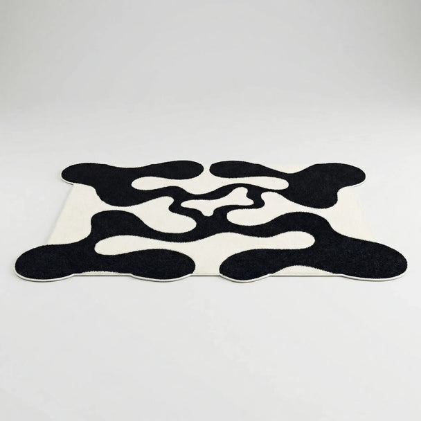Abstract Wave Floor Rug