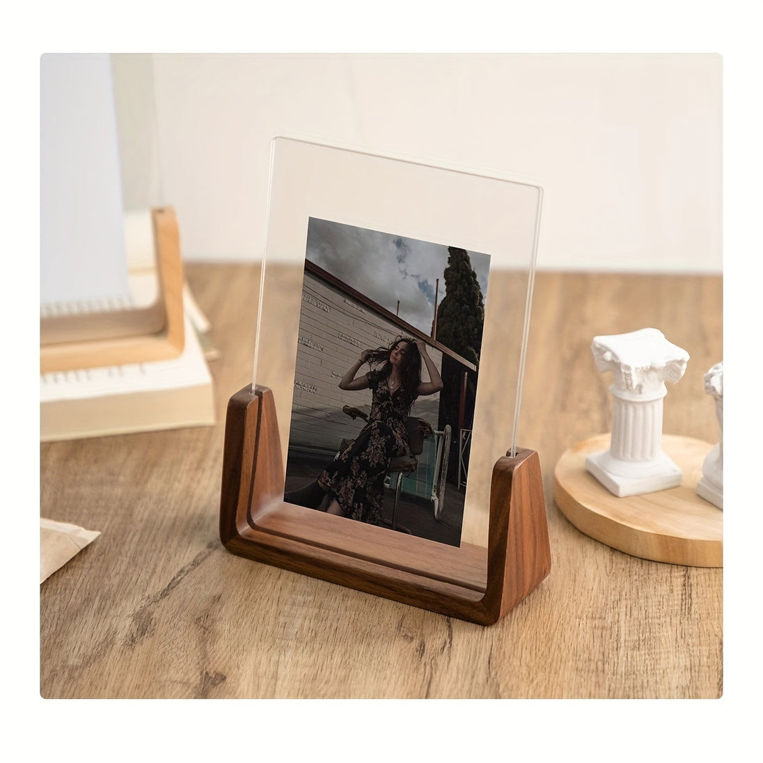 Acrylic & Wood U-Frame Photo Holder
