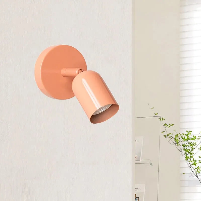 Macaron LED Wall Light in Pink