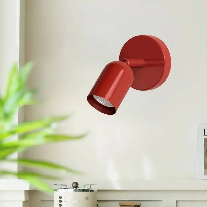 Macaron LED Wall Light in Red