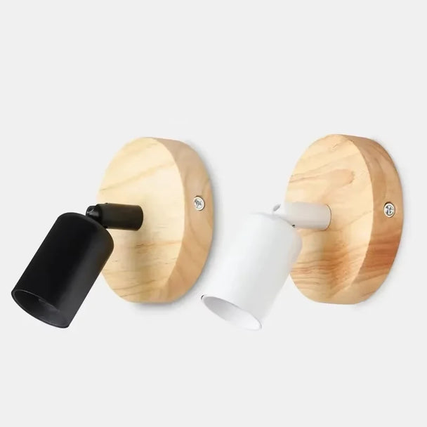 Adjustable Vintage Wood and Metal Wall Sconce