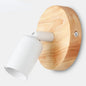 Adjustable Vintage Wood and Metal Wall Sconce – White
