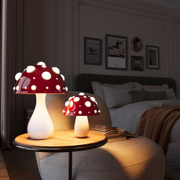 Amanita Mushroom Table Lamp