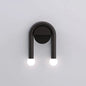 Arched Black Metal Wall Light
