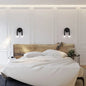 Arched Black Metal Wall Light