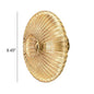 Ribbed Glass Disc Wall Sconce – close-up