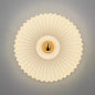 Ribbed Glass Disc Wall Sconce – alternative angle