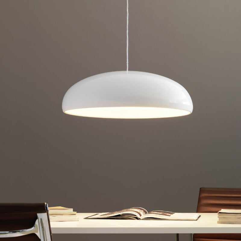 Artistic Deco Metal Pendant Light in White