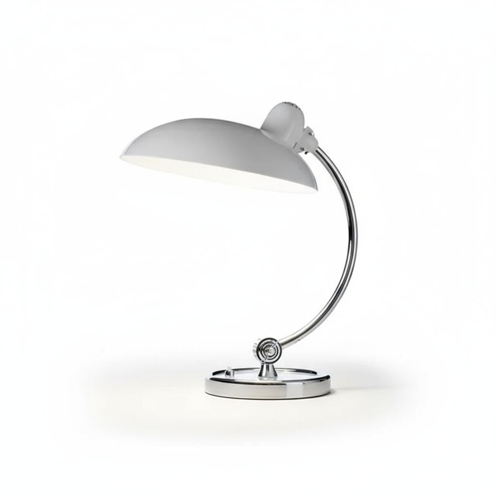Bauhaus Arc Table Lamp in White