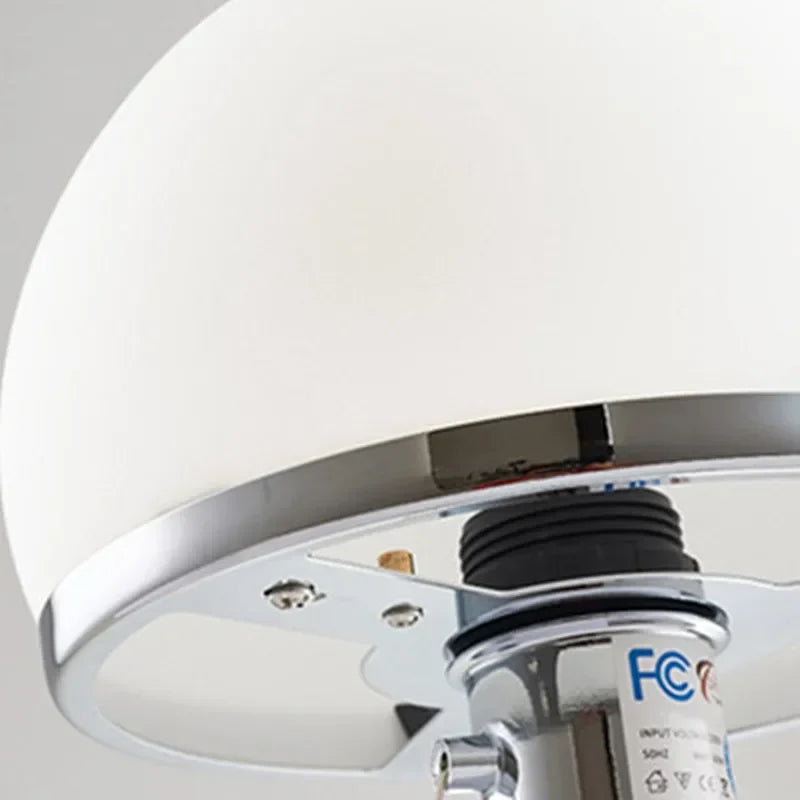 Bauhaus Frosted Glass Table Lamp – in a room setting