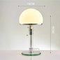 Bauhaus Frosted Glass Table Lamp – styled view
