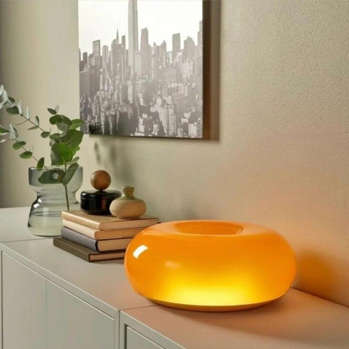 Bauhaus Glass Donut Lamp