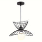 Black Wire Petal Pendant Light