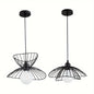 Black Wire Petal Pendant Light