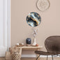 Blue and Gold Marble Wall Clock – product photo