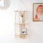 Boho Macrame Hanging Wall Shelf