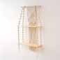 Boho Macrame Hanging Wall Shelf