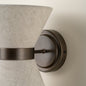 Bronze and Linen Wall Light