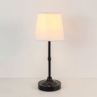 Cordless Brushed Metal Table Lamp with Touch Dimmer