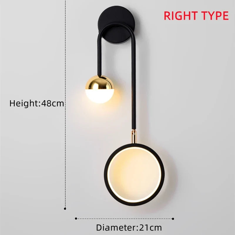 Circular Acrylic LED Wall Light