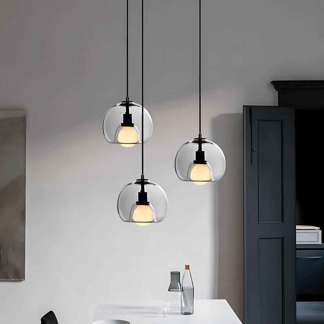 Handblown Glass Pendant Light – alternative angle