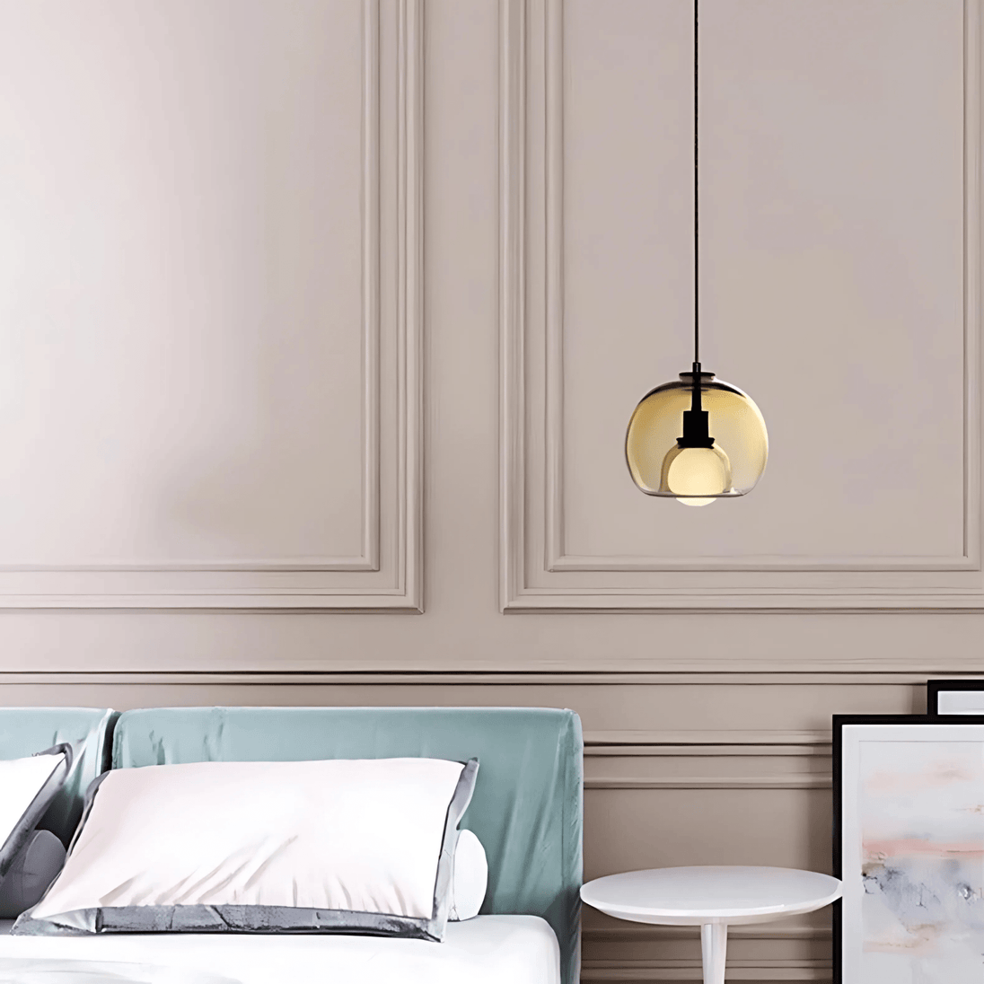 Handblown Glass Pendant Light – styled view
