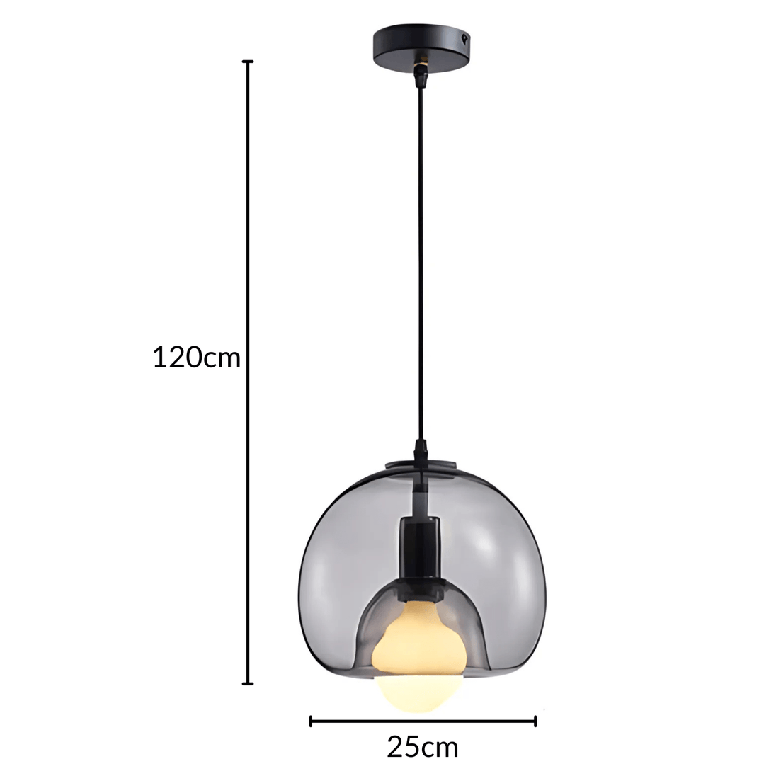 Handblown Glass Pendant Light – design detail
