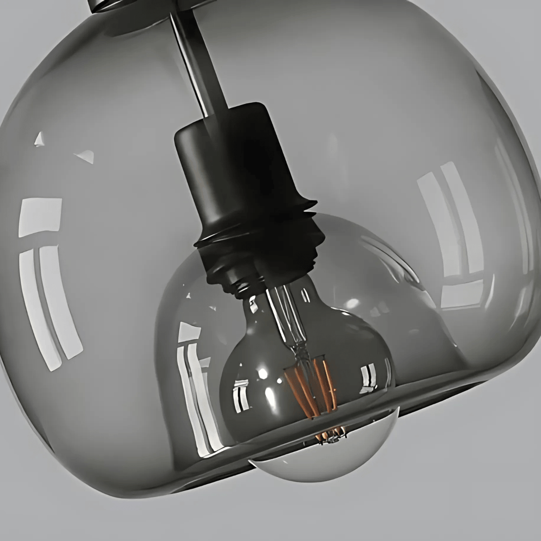 Handblown Glass Pendant Light – in a room setting