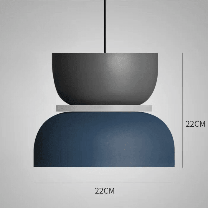Colourful Metal LED Pendant Light – design detail