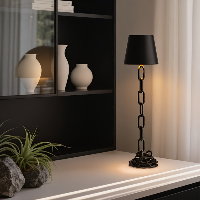 Cordless Chain-Link Table Lamp