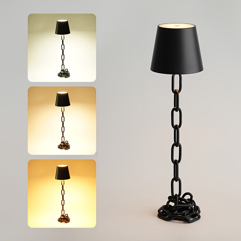 Cordless Chain-Link Table Lamp