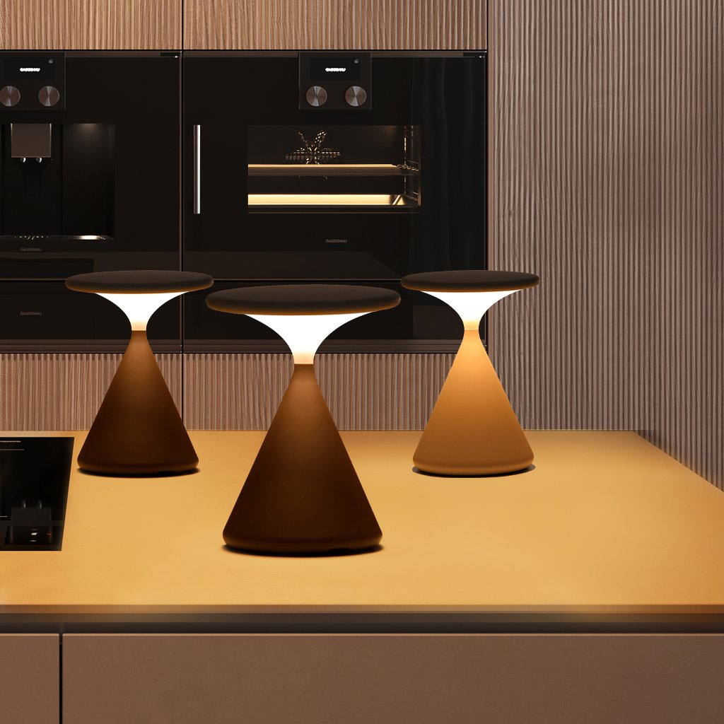 Cordless Hourglass Table Lamp