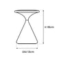 Cordless Hourglass Table Lamp