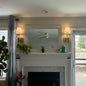 Cordless Fabric Shade Wall Light – close-up