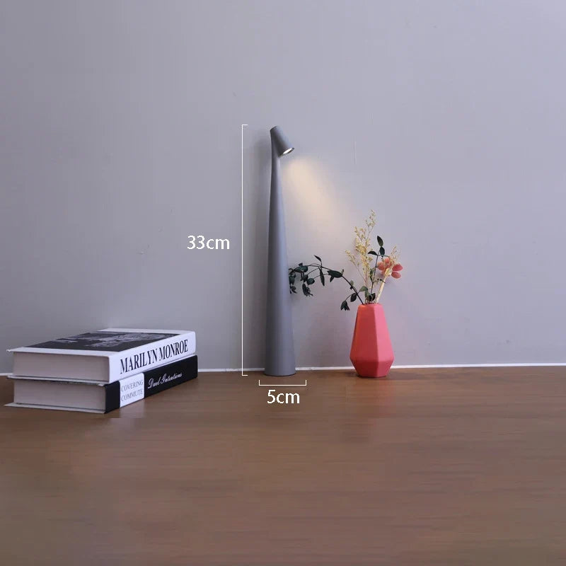 Rechargeable LED Table Lamp in Grey