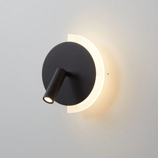 Crescent Glow LED Wall Light – Black