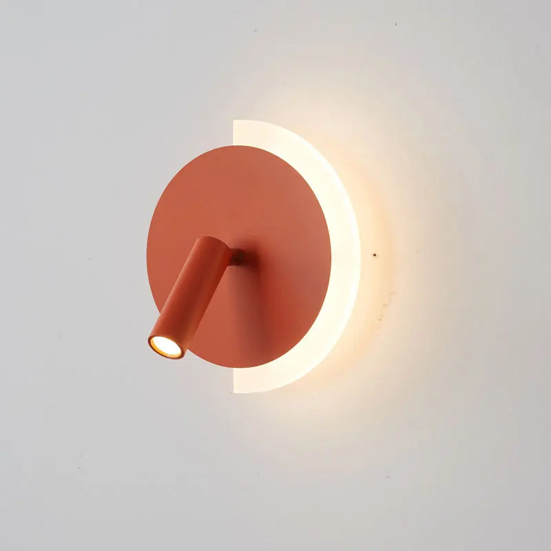 Crescent Glow LED Wall Light – Orange