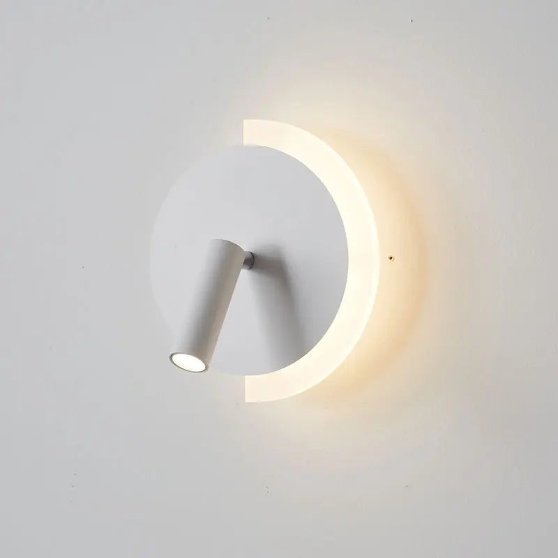 Crescent Glow LED Wall Light – White