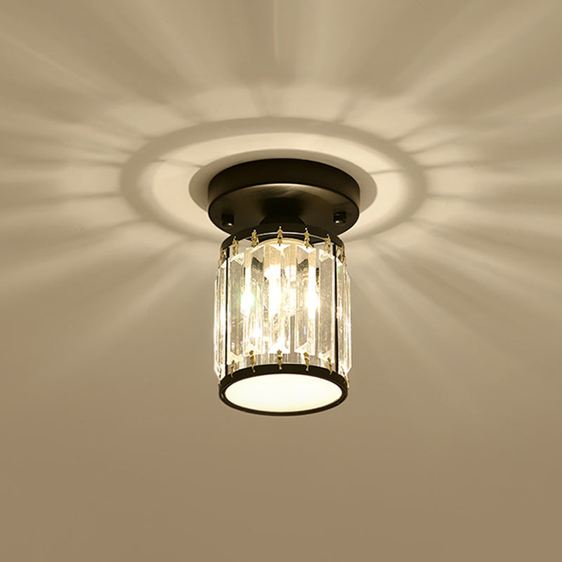 Crystal Semi-Flush Ceiling Light