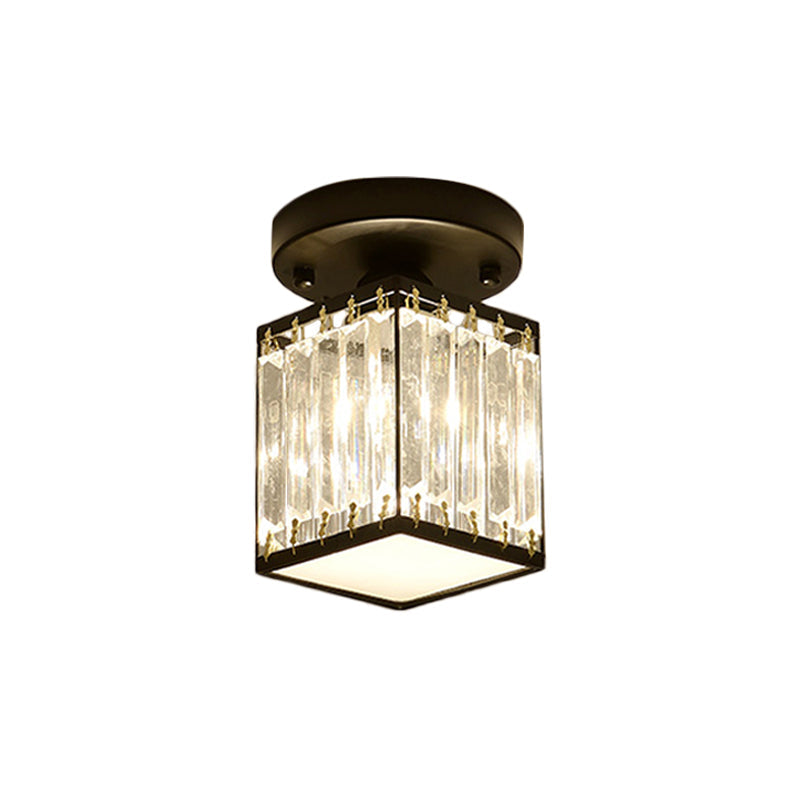 Crystal Semi-Flush Ceiling Light