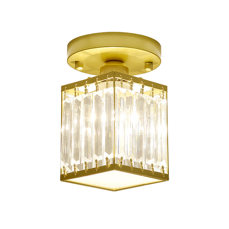 Crystal Semi-Flush Ceiling Light