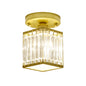 Crystal Semi-Flush Ceiling Light
