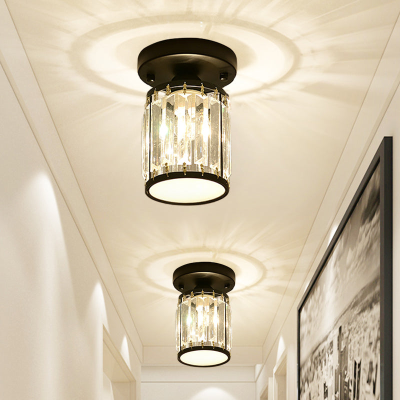 Crystal Semi-Flush Ceiling Light